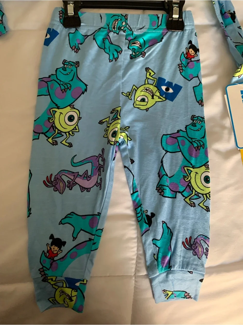 Monsters, Inc. Light Blue Kids Pajama Set with Character Print